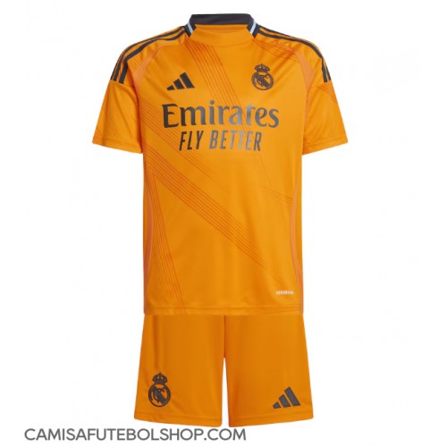 Camisa de time de futebol Real Madrid Replicas 2º Equipamento Infantil 2024-25 Manga Curta (+ Calças curtas)